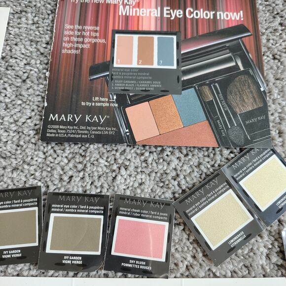 Mary Kay 60+ Samples Eye, Lip, Cheek Color Lot Assorted Variety Consultant 05,07 - Picture 10 of 11